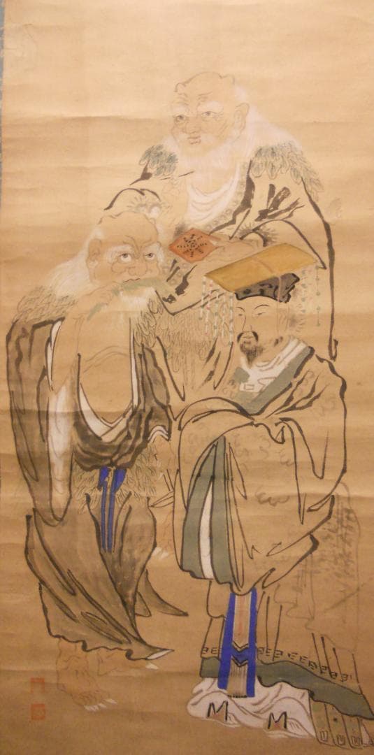 掛け軸 三神農 紙本 希少 軸装 茶道具 掛軸 美品 です。