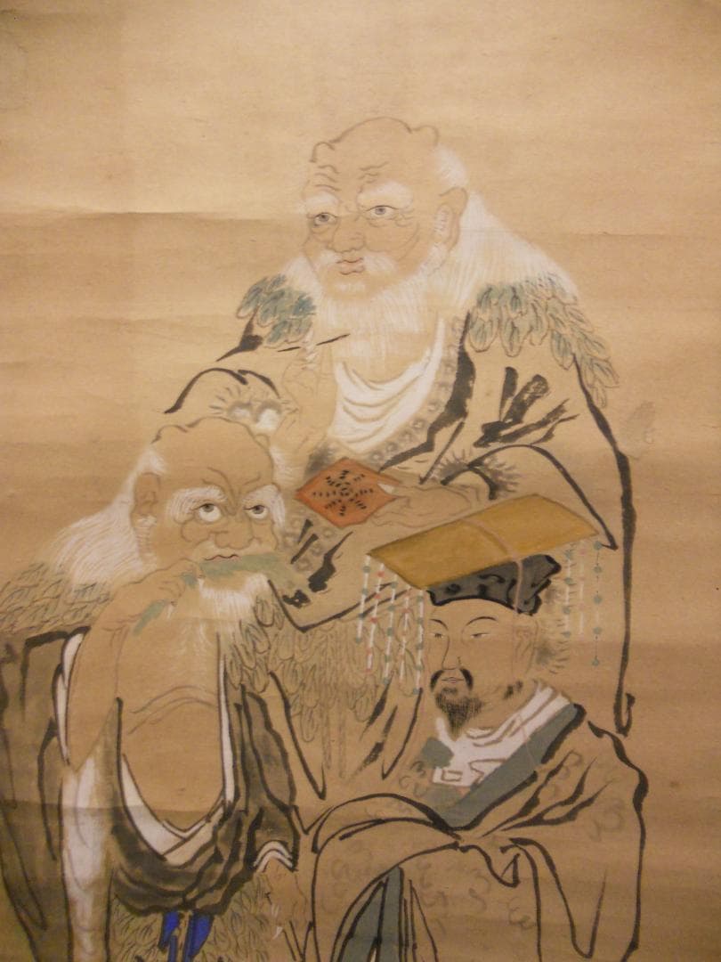 掛け軸 三神農 紙本 希少 軸装 茶道具 掛軸 美品 です。