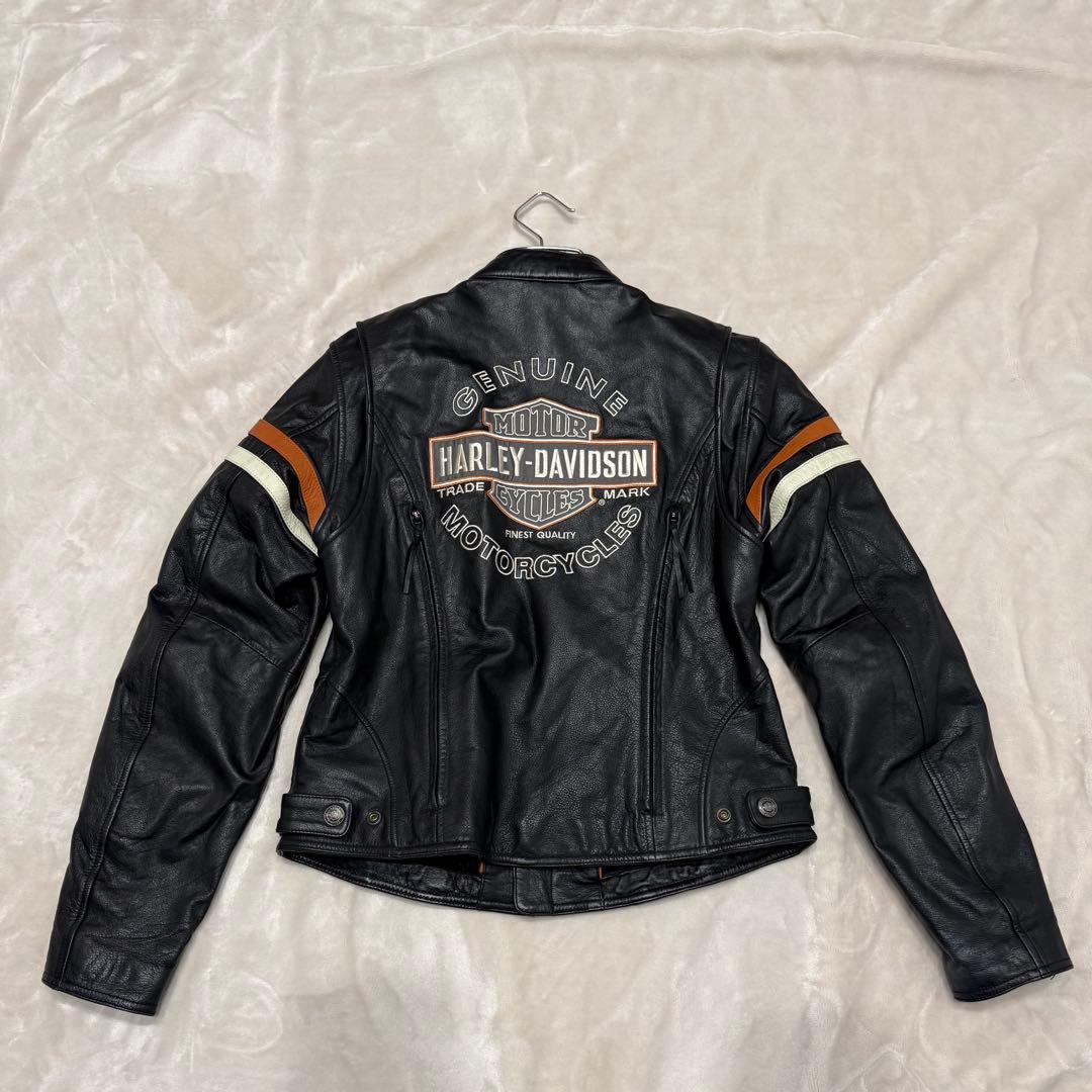 激レア★ハーレーダビットソン　レザージャケット　シングルライダース　本革　黒