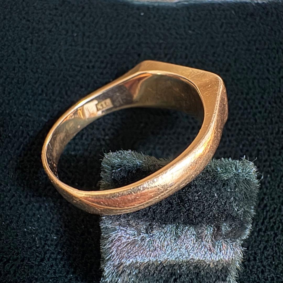 K18 印台 シグネットリング 15号【正規品】