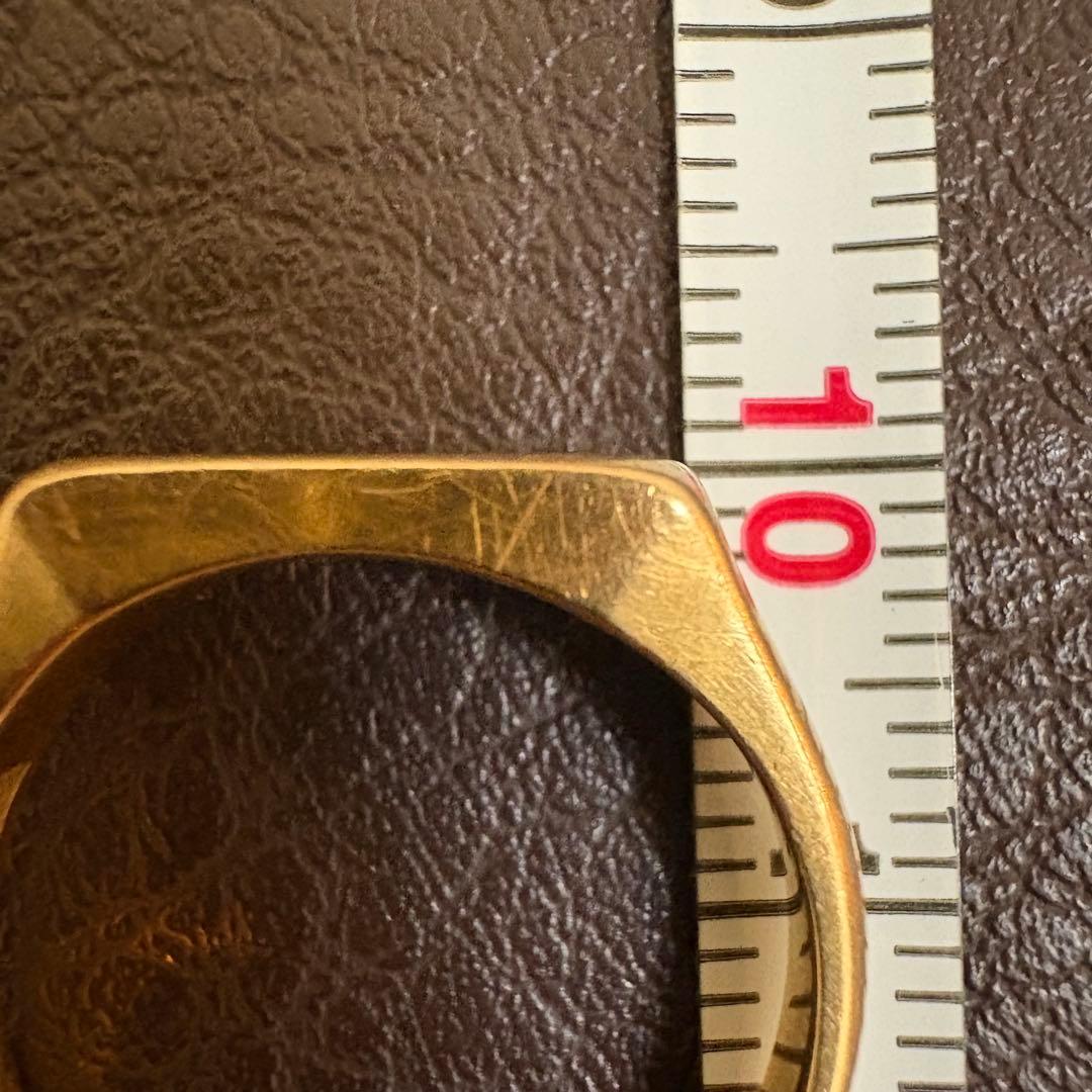 K18 印台 シグネットリング 15号【正規品】