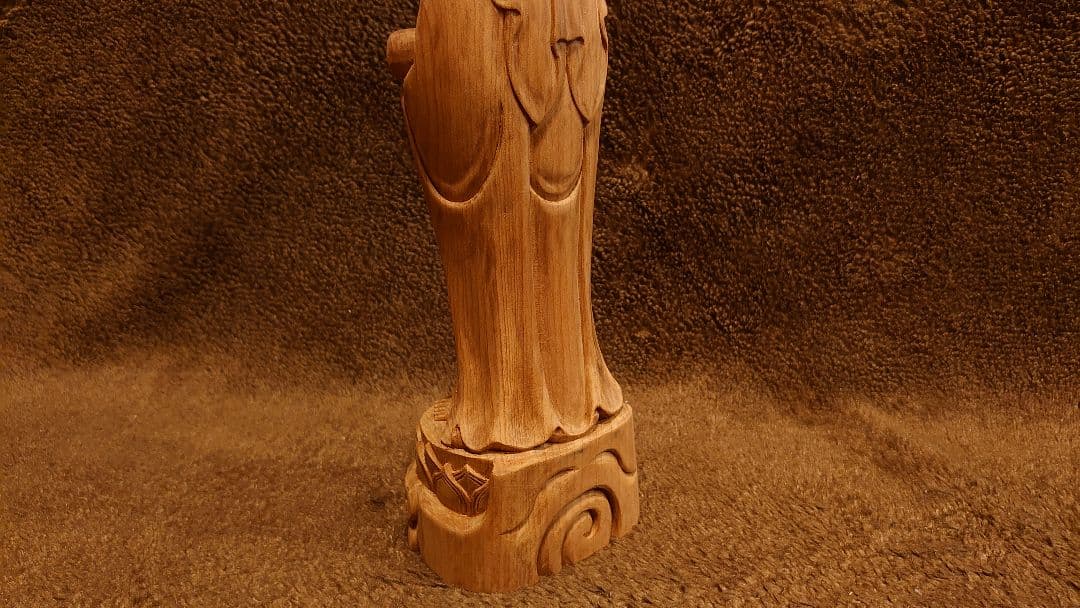 観音　観音様　井波彫刻　井波　仏教美術　仏教　江戸期　一体