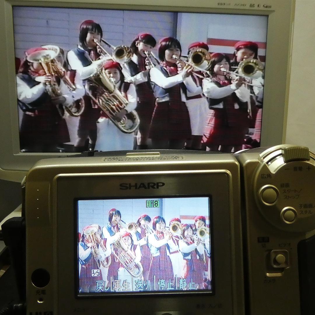 美品・動作良好　Video.Hi8 シャープVL-EH500 8ミリビデオカメラ