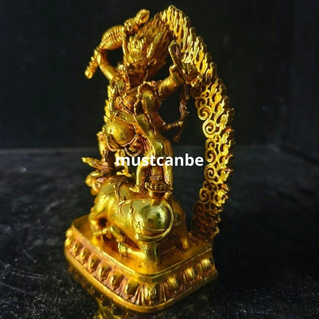 仏教美術 閻魔敵護法神像 奉納仏 大威徳 鎮宅辟邪 開運 招財 置物 工芸品