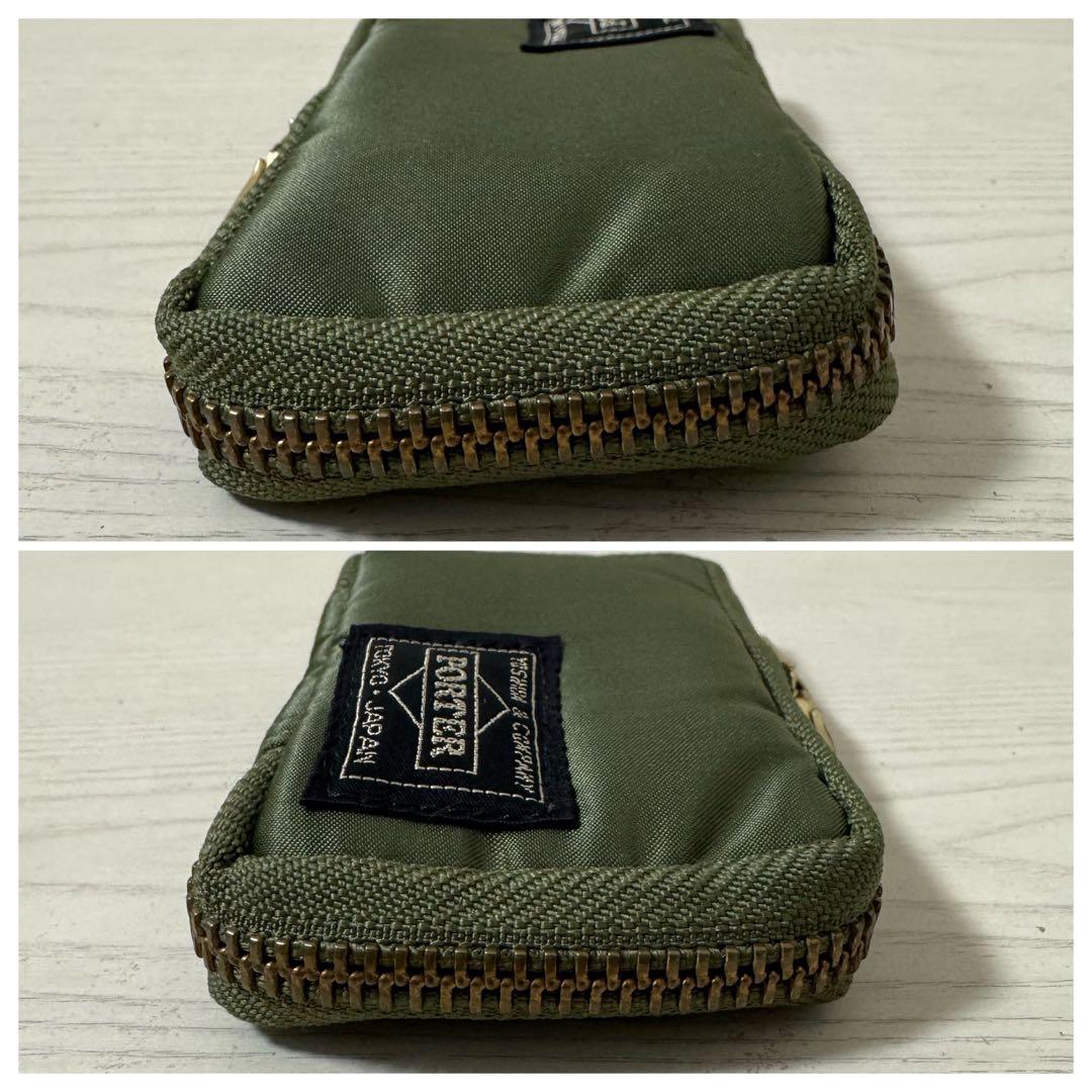 【新品同様】PORTER ポーター　タンカー　キーケース　セージグリーン