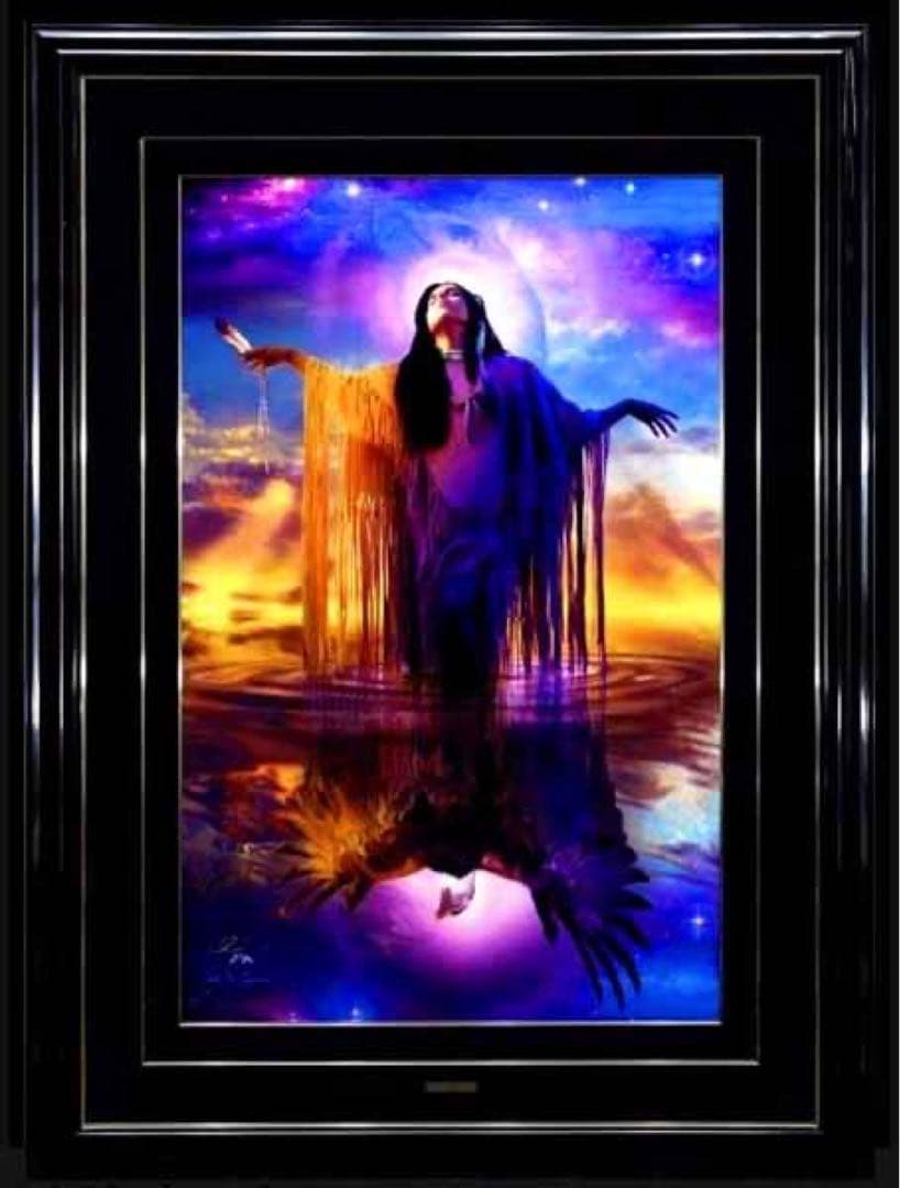 貴重 クリスチャン・リース・ラッセン イーグルスピリット 限定版画スピリチュアル