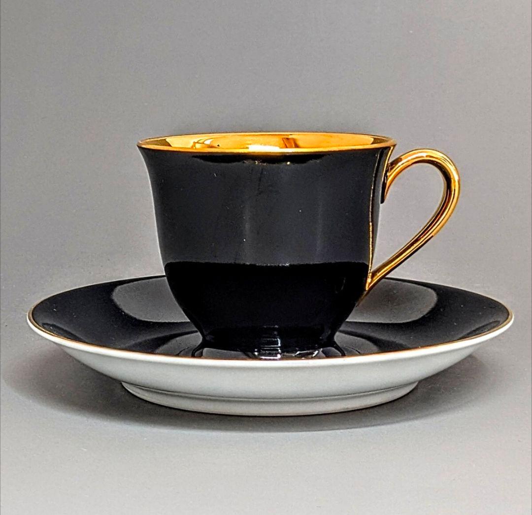 オールドノリタケ ゴールド ハーレクインキャビネットカップ&ソーサー マルキ印