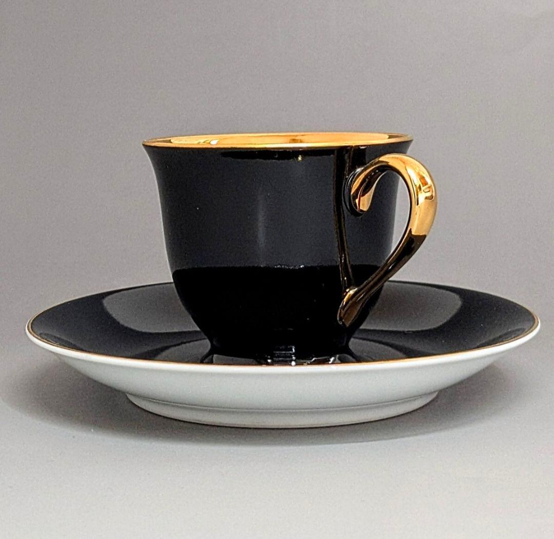 オールドノリタケ ゴールド ハーレクインキャビネットカップ&ソーサー マルキ印