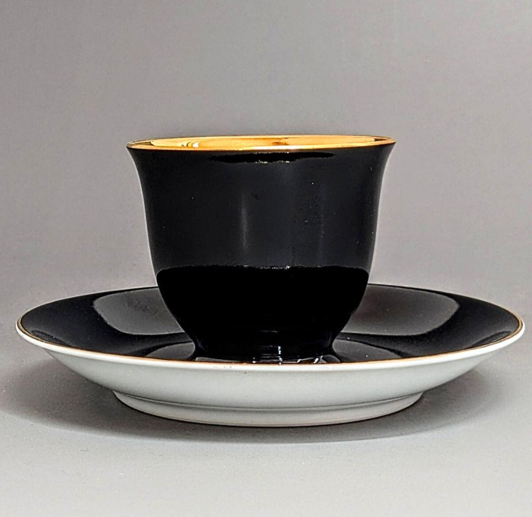 オールドノリタケ ゴールド ハーレクインキャビネットカップ&ソーサー マルキ印