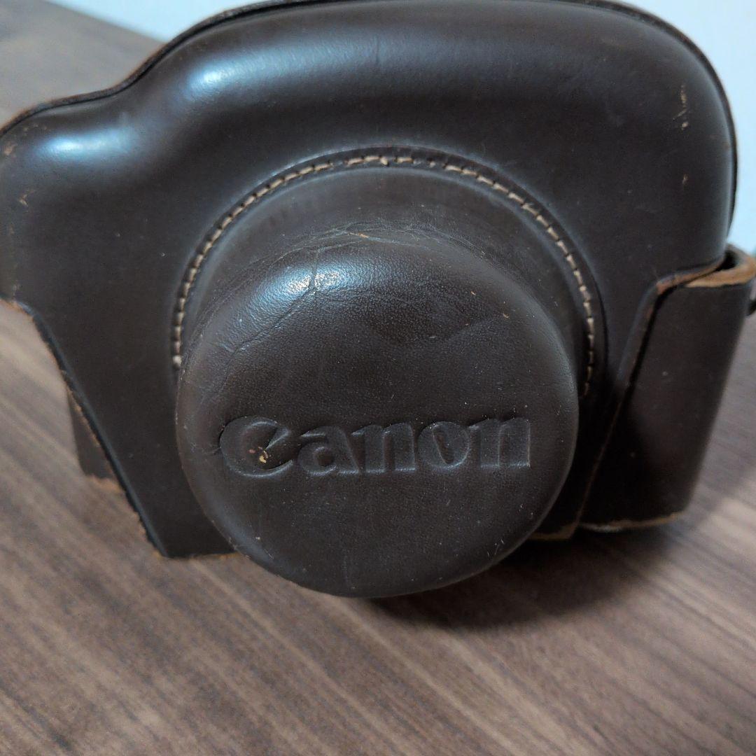 【ジャンク品】Canon P フィルムカメラ レザーケース付き