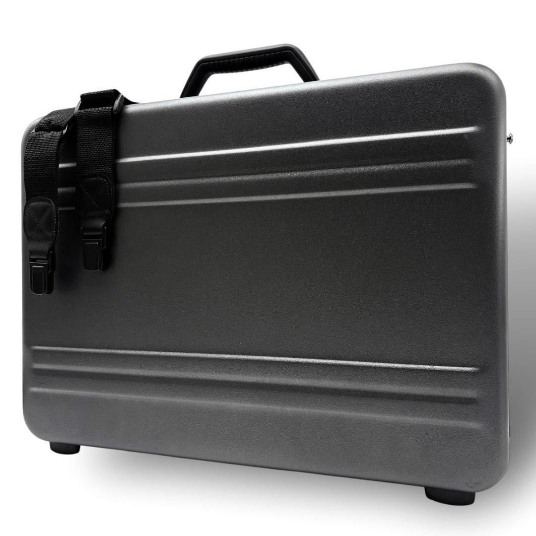 美品 ゼロハリバートン アタッシュケース 2way ビジネス ガンメタ　グレー