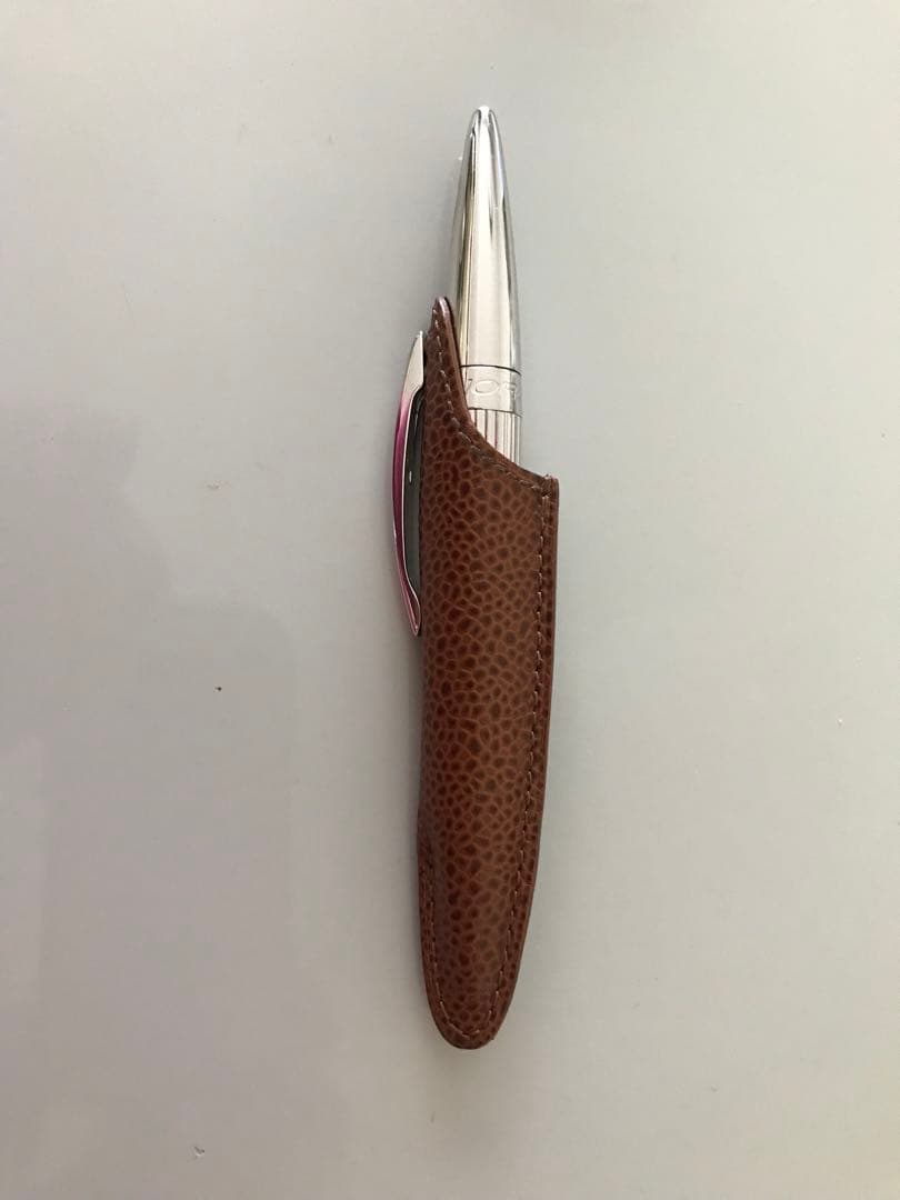 jorg hysek レザーケース付きシルバーボールペン