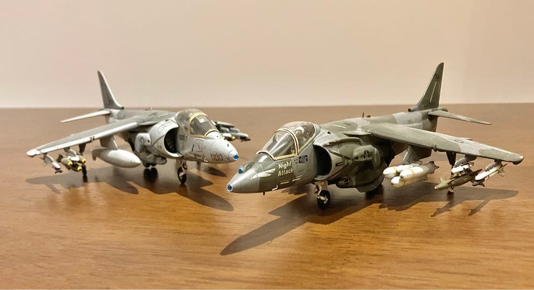 AV-8B ハリアー 1/72モデル　２機セット