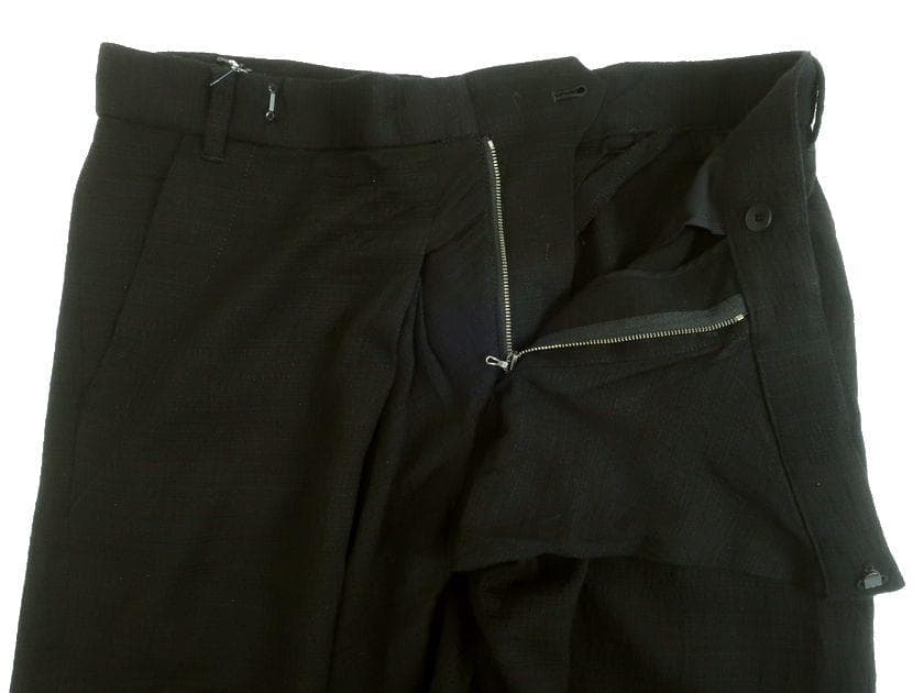 ユリウス 7 日本製 ジャガードストレッチ タックアップ ラッピングパンツ