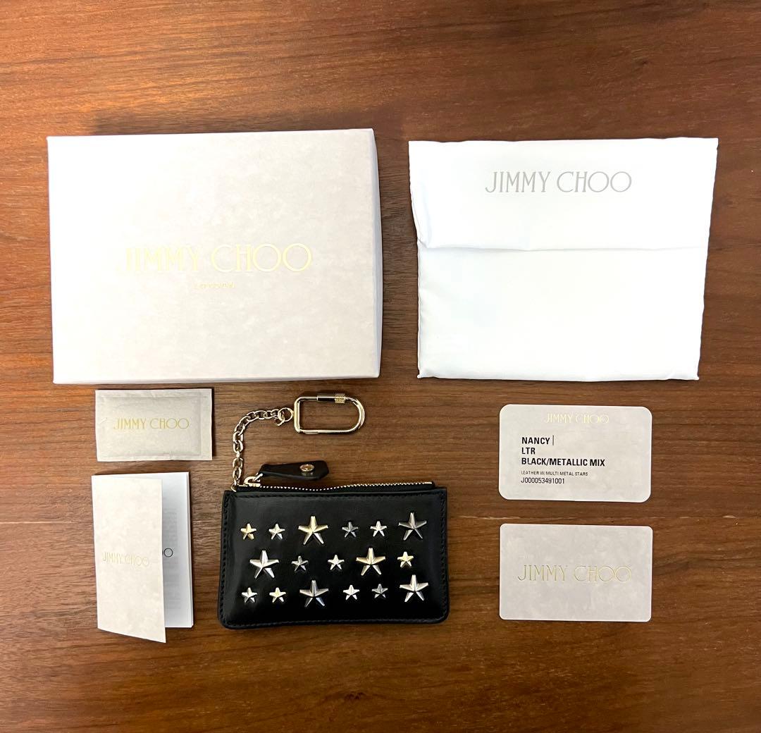 価格交渉可 未使用 JIMMY CHOO マルチカラースタッズ付き ケース