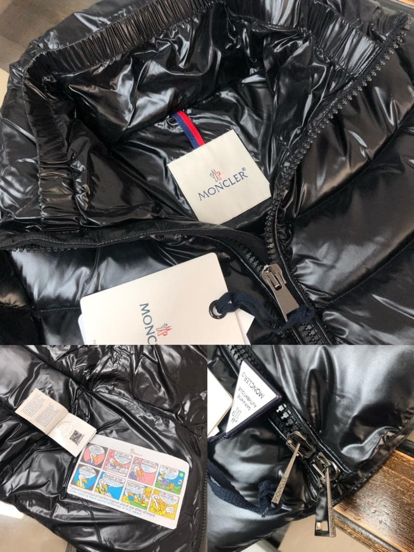 ほぼ新品モンクレール ブラックダウンジャケット 1サイズ