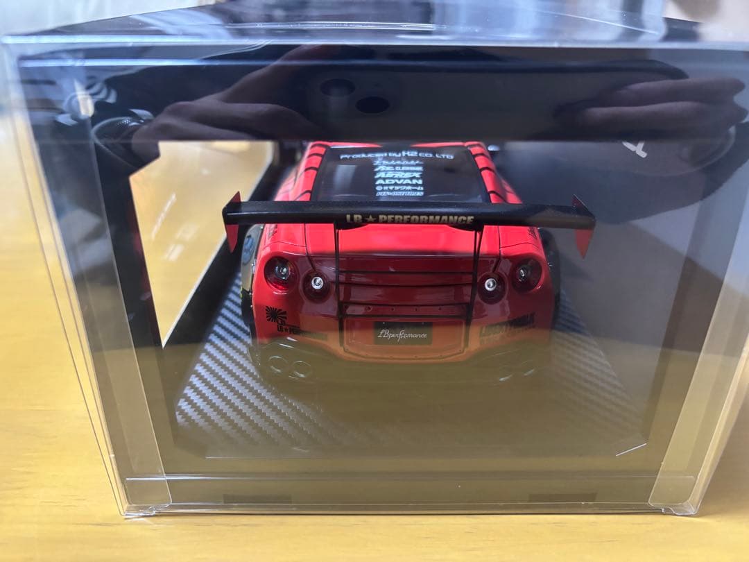 ミニカー LB-WORKSNissanGT-R R35type 2 Black / Red