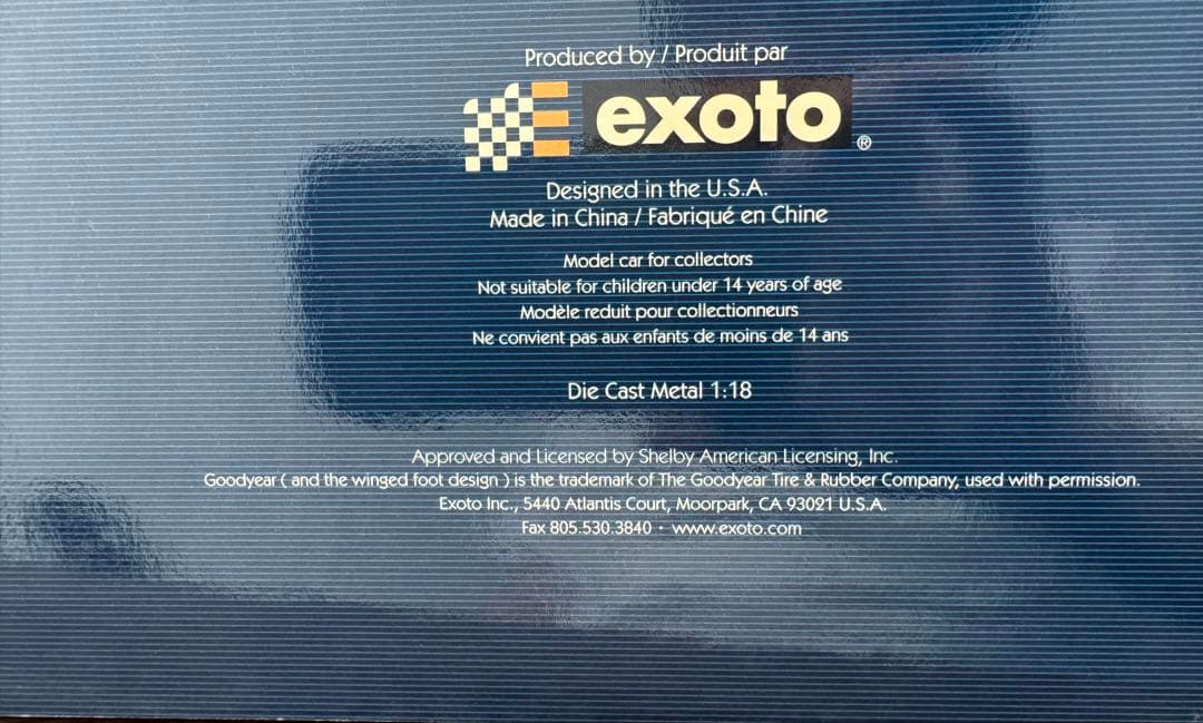 コブラ 289 ミニカー 青