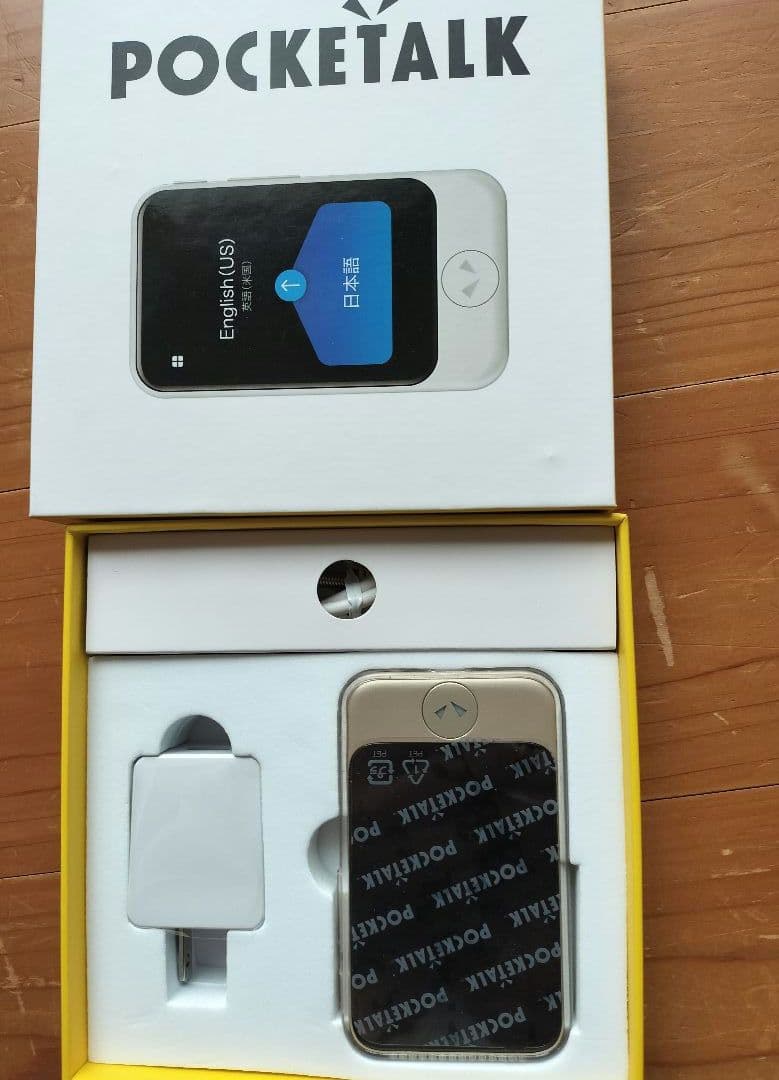 【美品】ポケトーク POCKETALK ［S］ ゴールド 翻訳機