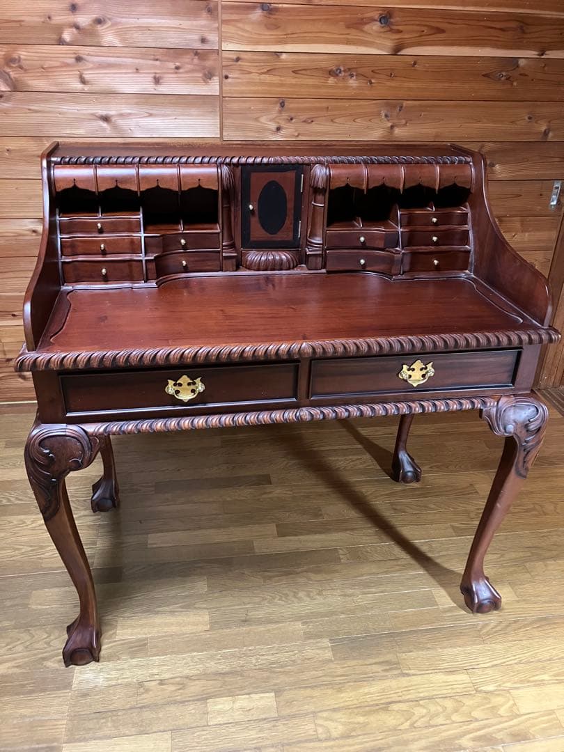 アンティークデスク プレート刻印有り逸品