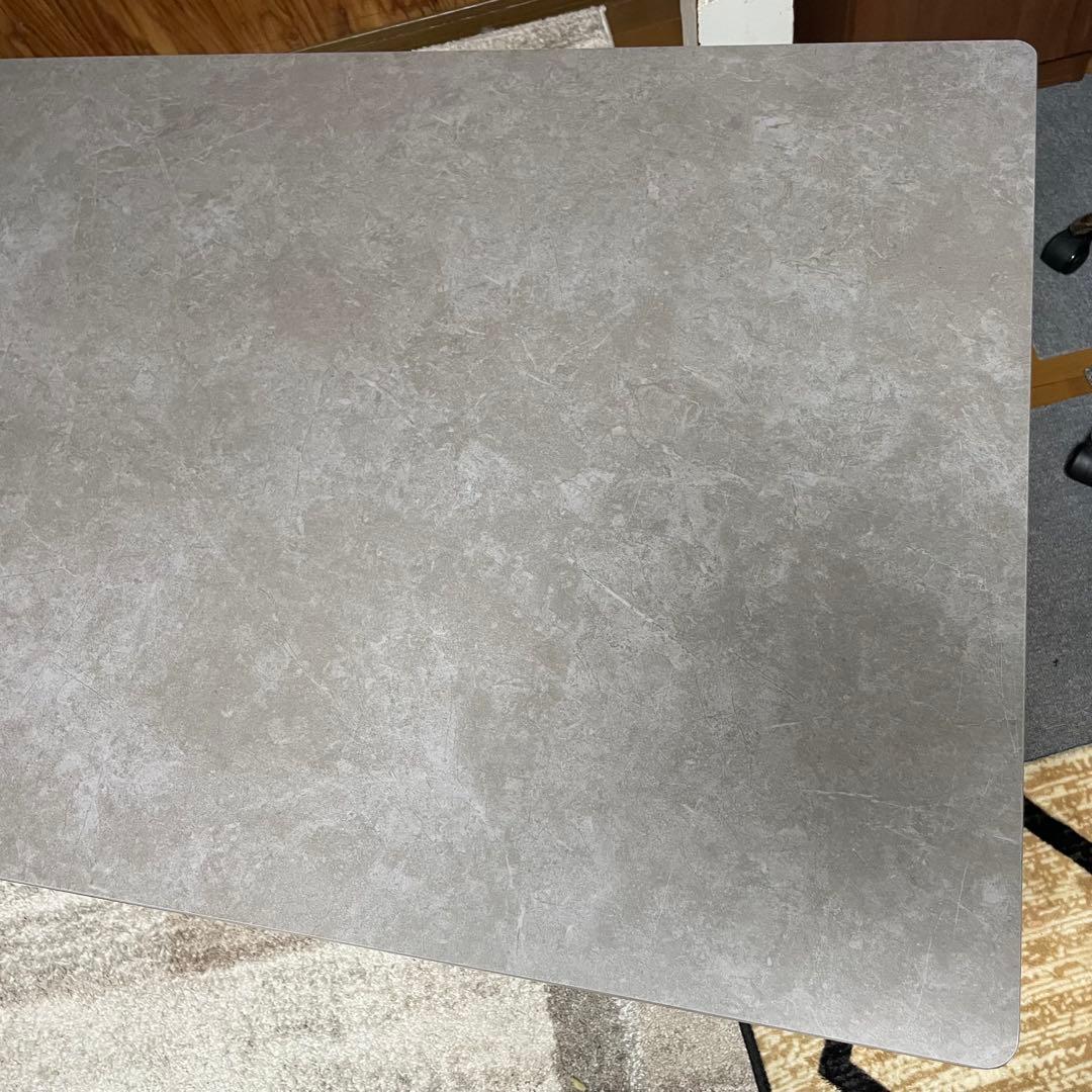 都内23区送料無料✨セラミック・ダイニングテーブル✨収納棚付き 幅140cm