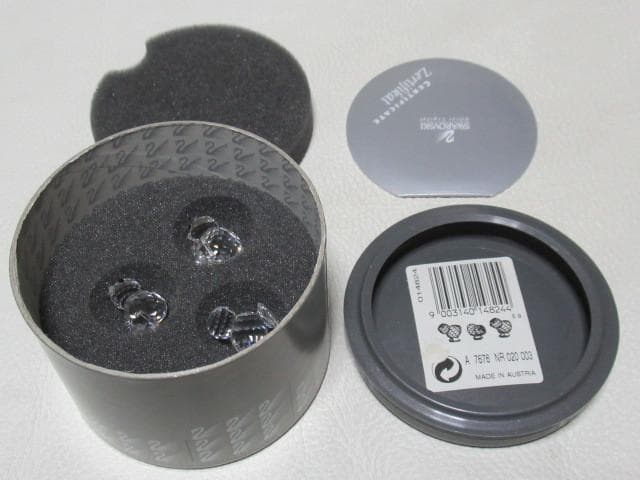 未使用 希少 2000年廃盤品 ◆スワロフスキー『ひよこ 3匹セット』14824