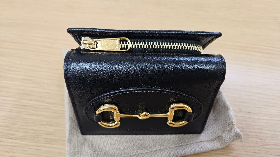 クリスマスセール　GUCCI　ホースビット　財布　黒　ブラック