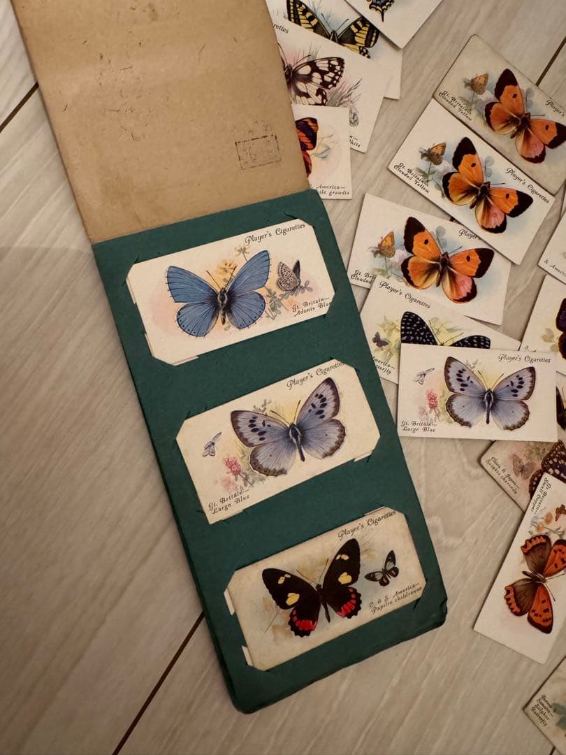 シガレットカード イギリス 蝶 ヴィンテージ