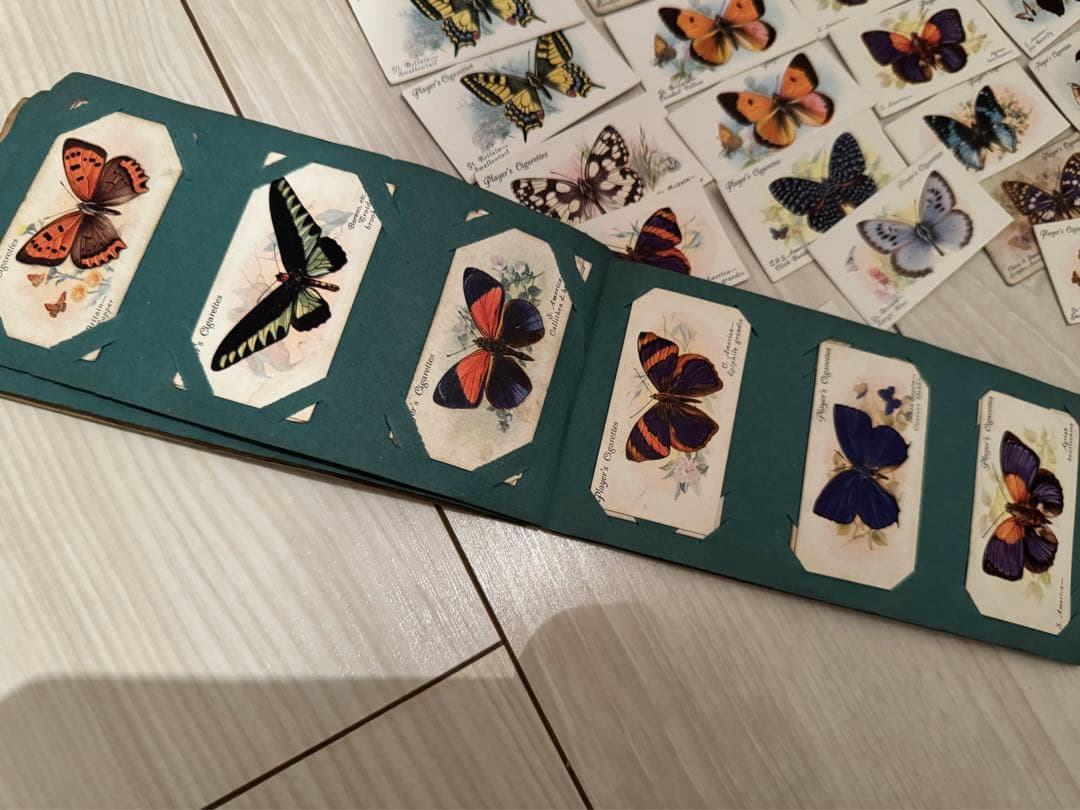 シガレットカード イギリス 蝶 ヴィンテージ