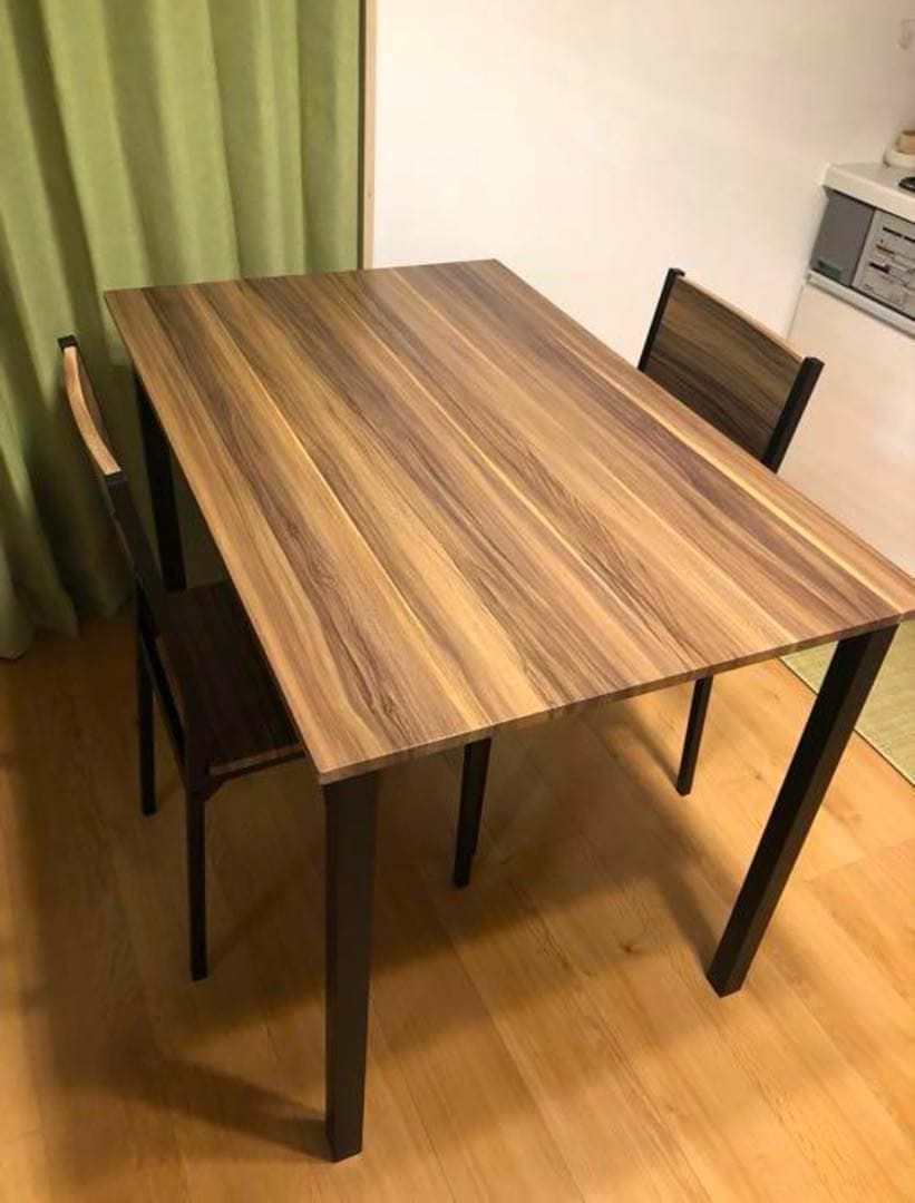 ダイニングテーブルセット　チェア　3点セット　ブラウン　おしゃれテーブル