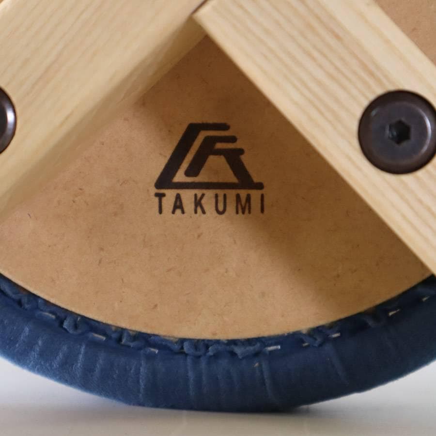 2脚同梱 匠工芸 マッシュルームスツール Lサイズ ウレタンクリア/青+黒/青