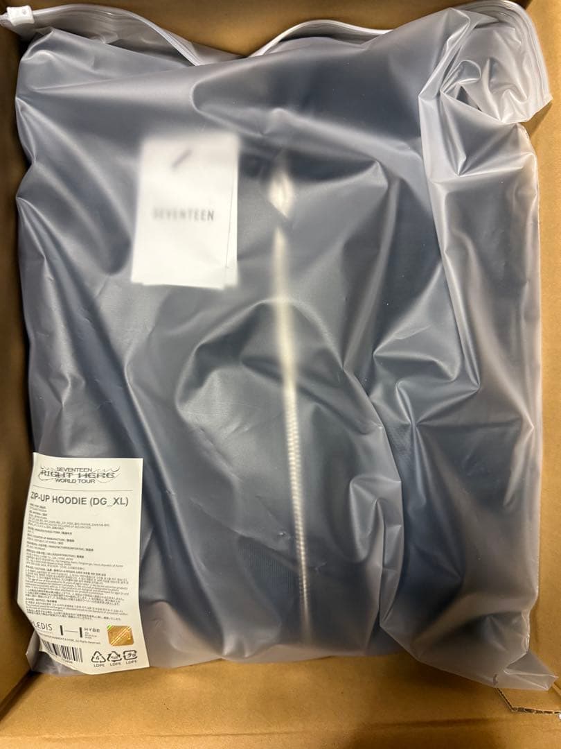 アイドル Seventeen Right Here Zip Up Hoodie