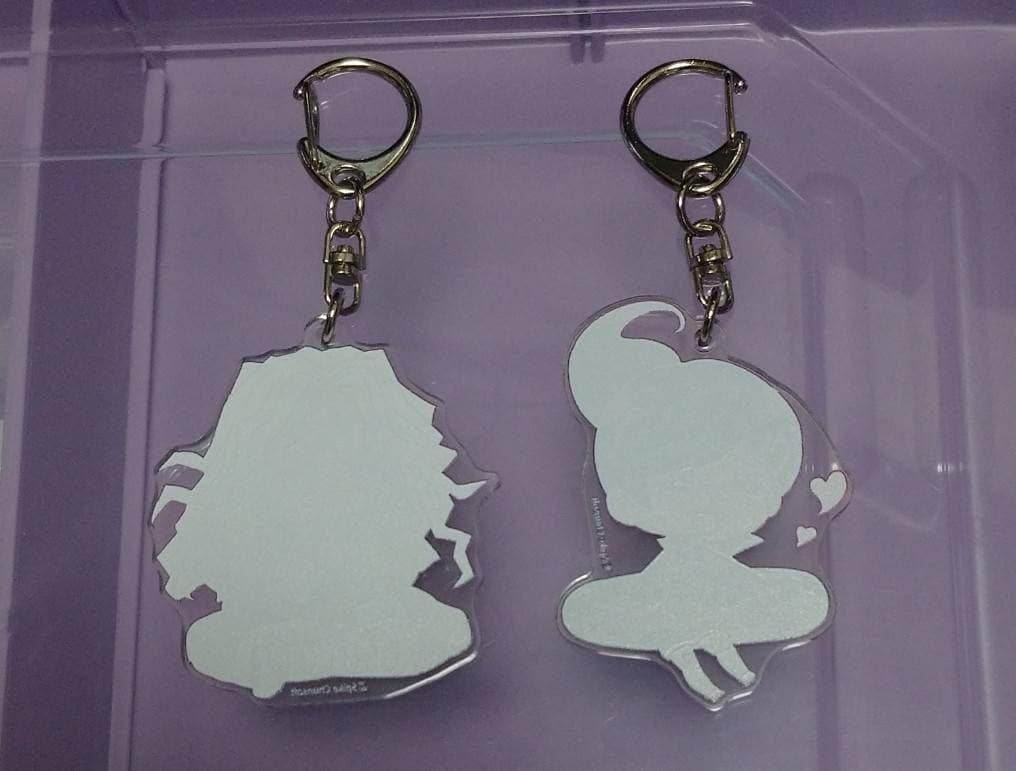 (未使用/傷) ダンガンロンパ 大神さくら 朝日奈葵 アクリルキーホルダー2点