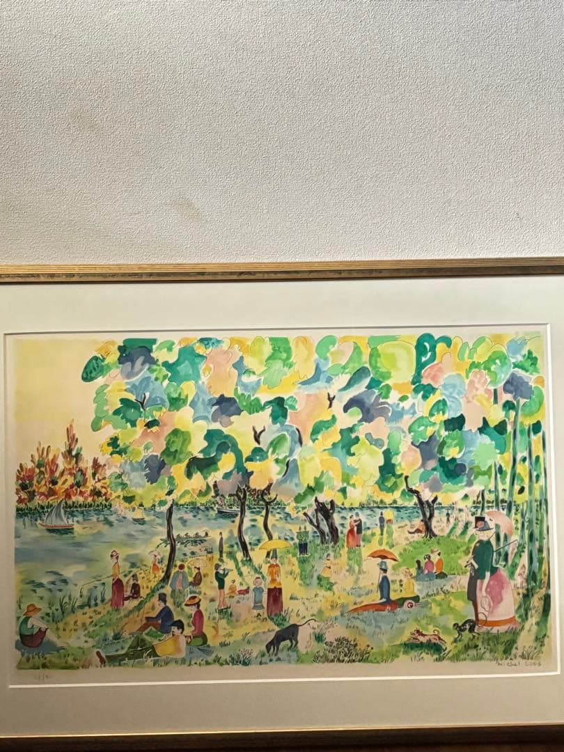 ミッシェル・ロブ　『初夏』　リトグラフ37/90/サイン付き