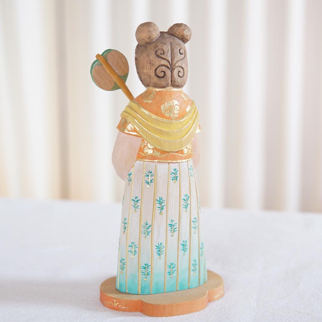 久保田唯心　木彫り像　明日香