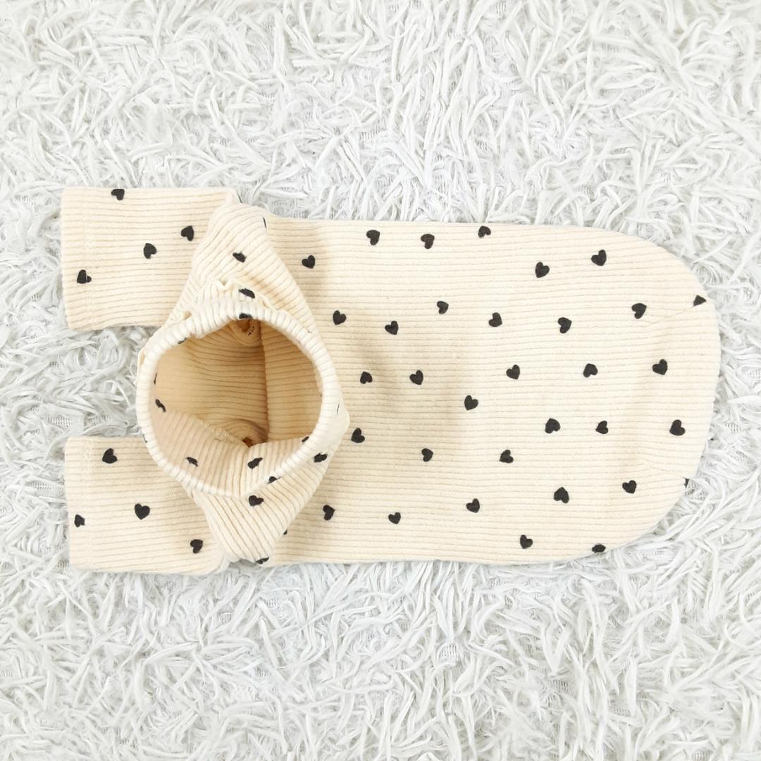 新品未使用タグ付◎monchéri モンシェリ ドッグウェア2枚セット ハート柄