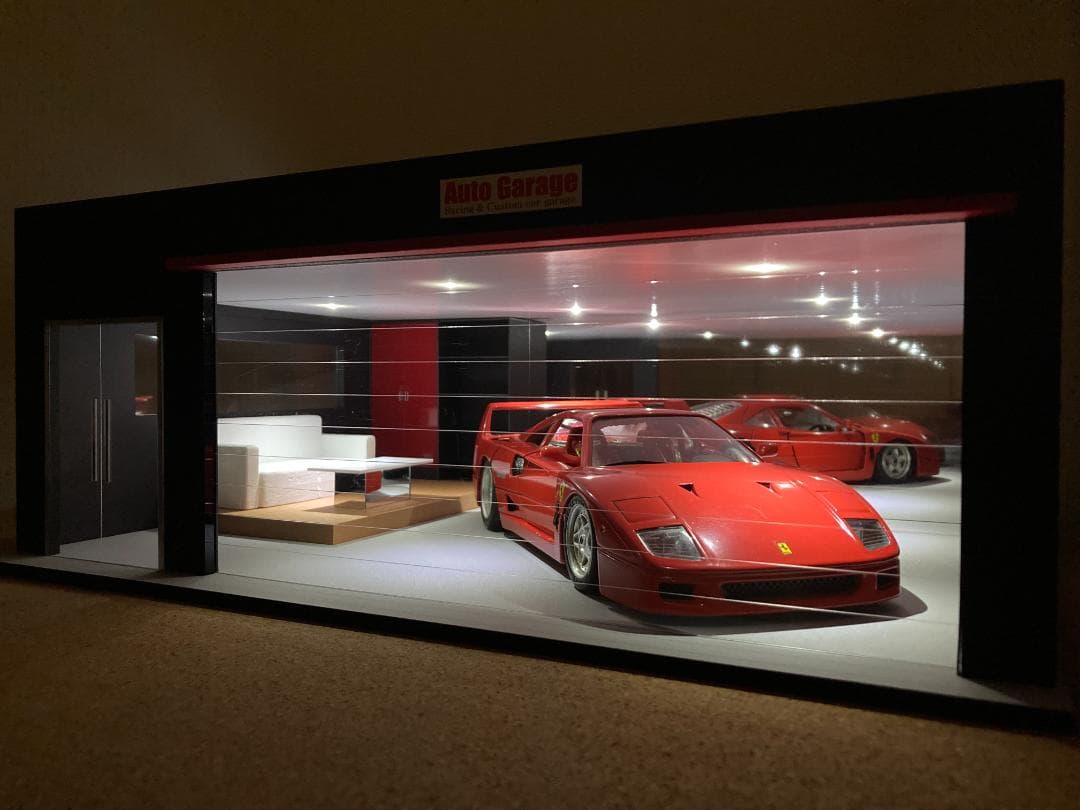 ミニカー専用ジオラマ：1/18 リビングタイプガレージⅠ／男の秘密基地ガレージ！