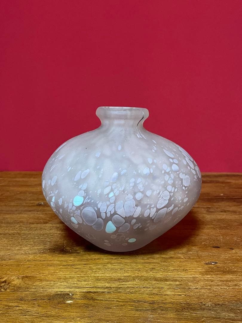 藤田喬平 手吹 金彩 花瓶 共箱 美品≪K.Fサイン有≫文化勲章受章