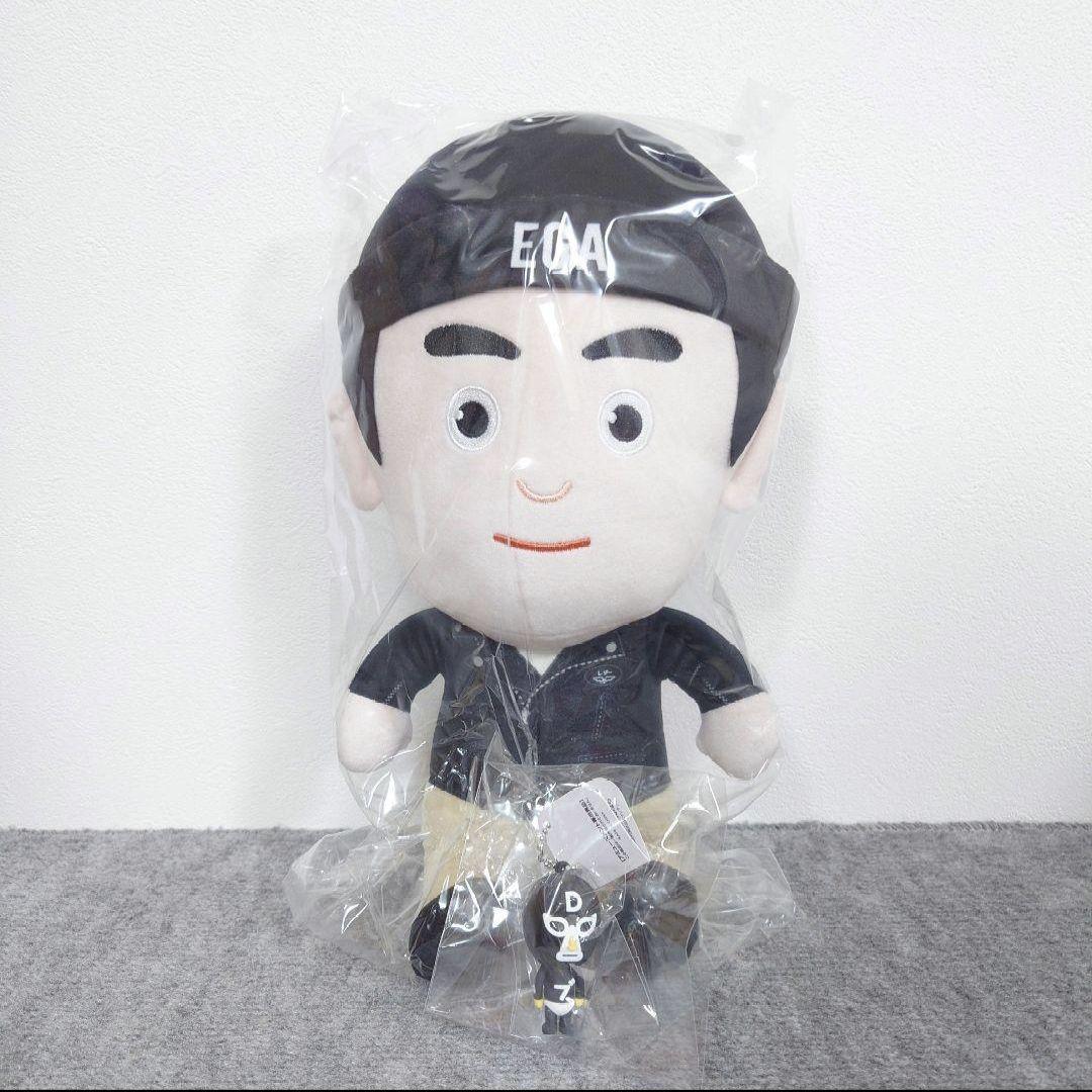 エガちゃんねる エガちゃん BIGぬいぐるみ 立体ラバーマスコット　革ジャン