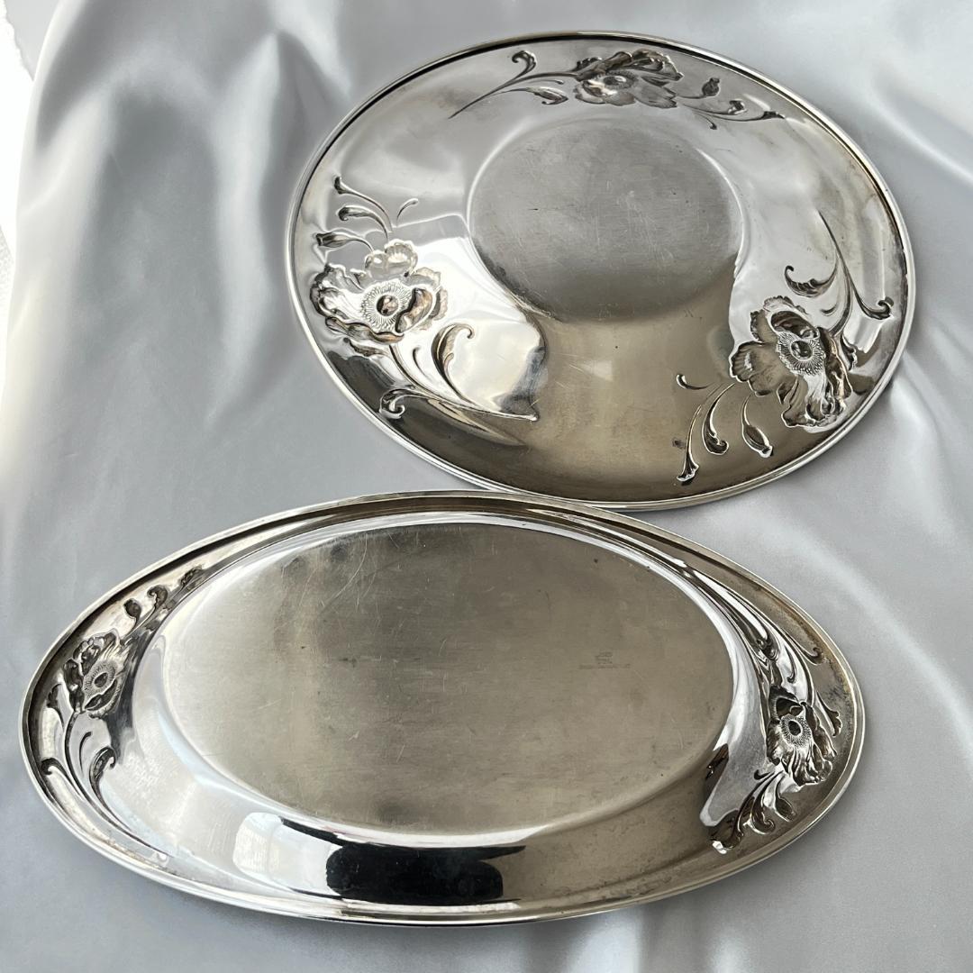 【ONEIDA】ポピーのレリーフ サンドウィッチプレート / パストリープレート