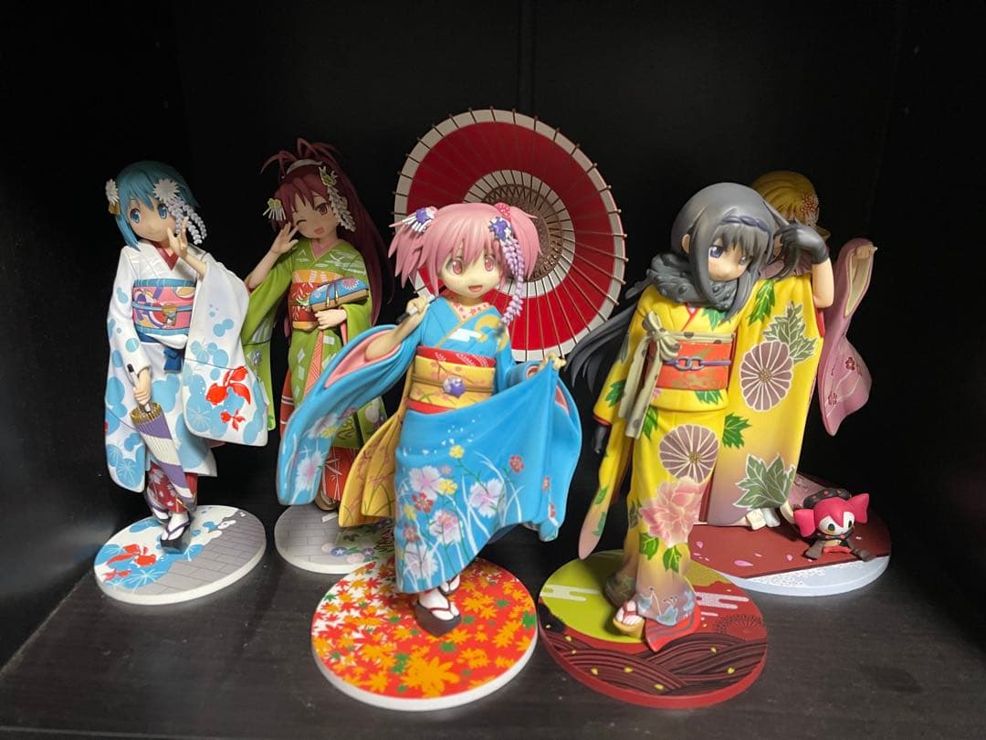 ANIPLEX 魔法少女まどか☆マギカ　舞妓ver 5体セット　着物フィギュア
