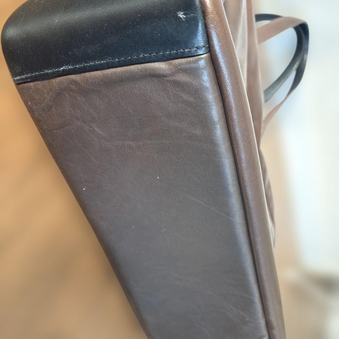 genten レザーボストンバッグ