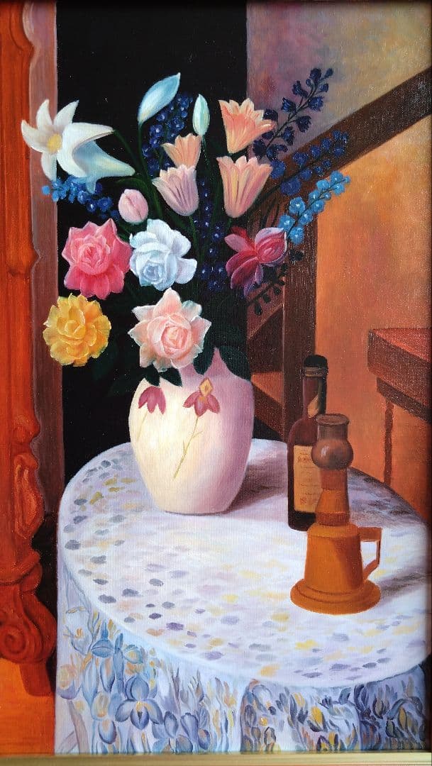 人見友紀　逃亡画家　油彩画　油絵