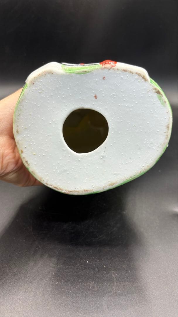 005 中国美術 色絵陶人形 高さ28cm 置物 オブジェ 蟠桃老壽星