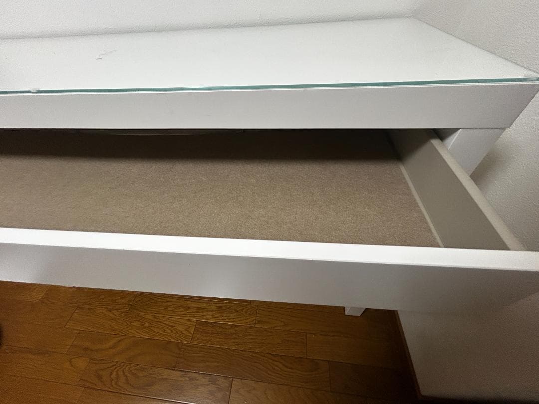 IKEA イケア マルム デスク ドレッサー ホワイトテーブル 引き出し付き