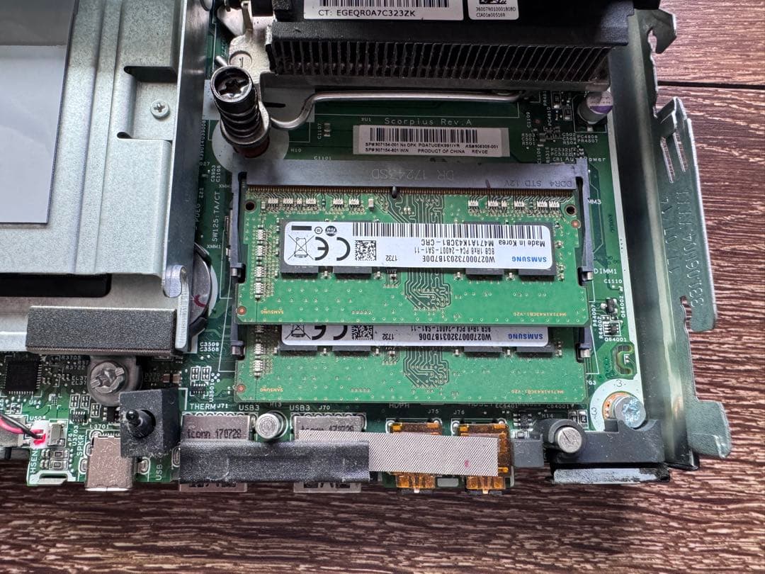 HP製 デスクトップPC EliteDesk 800 G3 Mini 35W