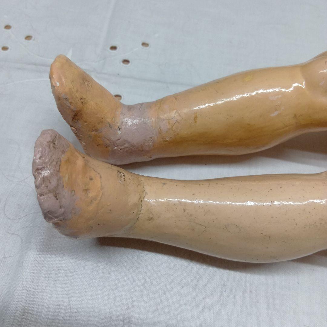 ♥色白で可愛いお顔のアンティーク　ビスクドール　ハンドベルグ　DEP （難有り）