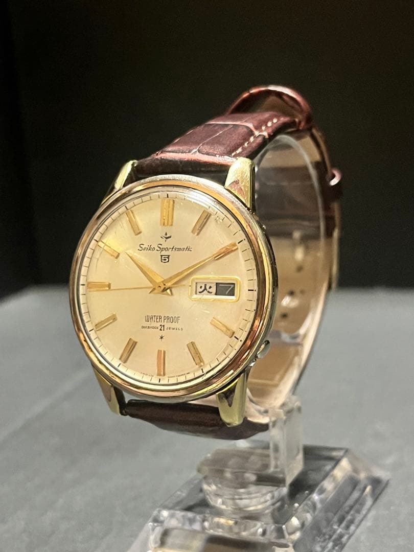 ★美品ケース磨き済！セイコースポーツマチック5自動巻メンズ腕時計　動作良好