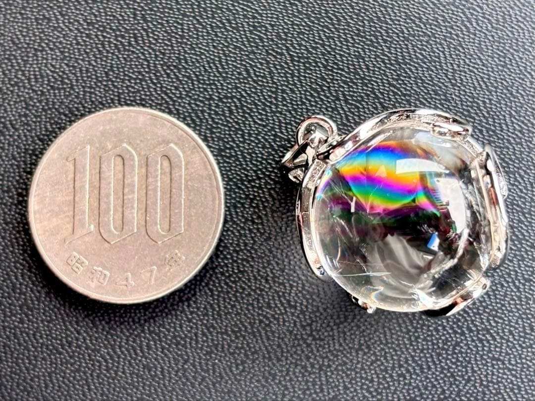 椿　永遠の愛を願う水晶の究極形態　虹のマスターウラルレムリアンスフィアPT