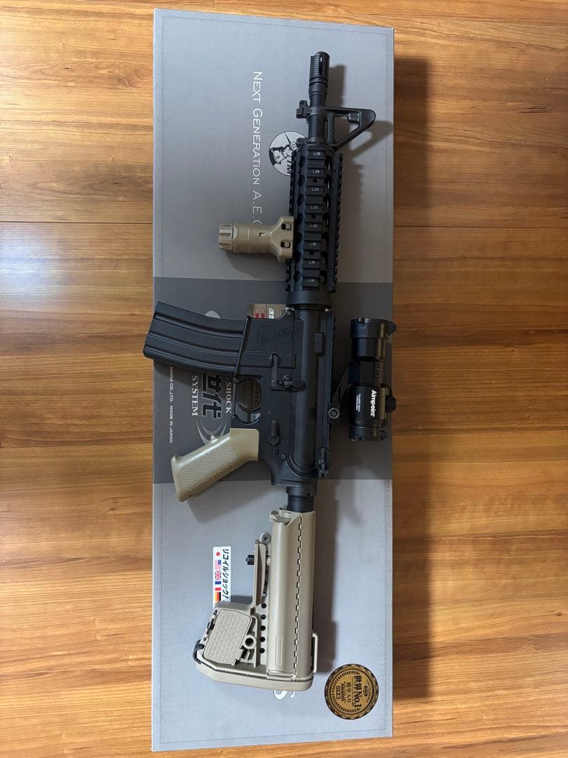 次世代AEG ブラック/タン スコープ付き